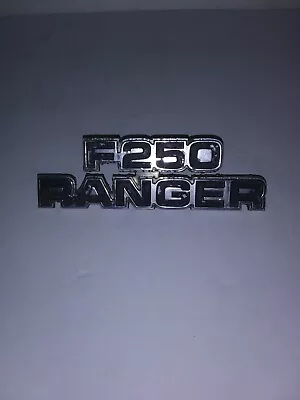 Vintage! OME Ford F250 Ranger Metal Truck Emblem With Mounting Pegs! • $14.99