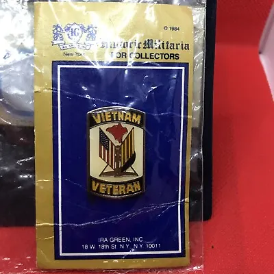 USA Military Vietnam Veteran Badge NEW Hat Lapel Push Pin. • £8