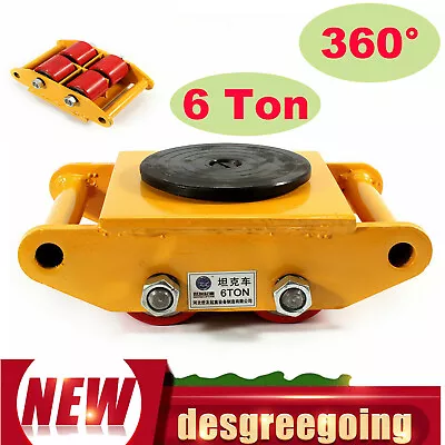 6 Ton Machinery Mover Heavy Machine 360 Rotation Dolly Equipment Roller Skates • $30.40