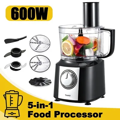 10 Cup Food Processor 600W Multifunctional 5 In 1 Blender Chopper Juicer Mixer • $38.99