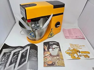 Vintage Kenwood Chef A901 Mixer Retro Orange Yellow Stand Mixer Mint Boxed  • £139.99