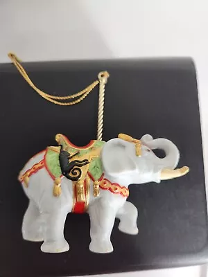 Vtg Lenox Carousel Christmas Ornament Elephant Monkey 1989 Porcelain 4 X3.5  • $29.99