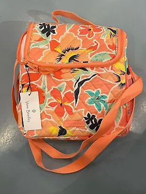 Vera Bradley Rain Forest Lily Coral Lunch Crossbody • $47.99