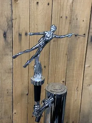 Scuba Diving Beer Keg Tap Handle Diver Speargun Fishing Metal Trophy • $59.99