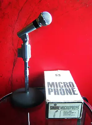 Vintage RARE 1970's Shure 566 Dynamic Cardioid Microphone W Accessories 565 545 • $515