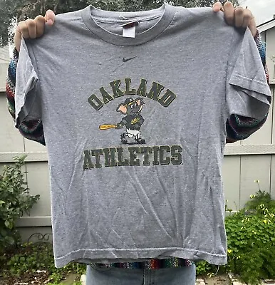 Nike Oakland A’s Athletics Center Swoosh Elephant Graphic Shirt MLB Y2k Small • $14.99