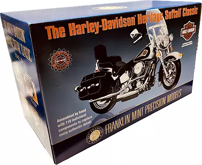 New Franklin Mint Harley Davidson Heritage Softail Classic 1:10 Scale Diecast • $249.99