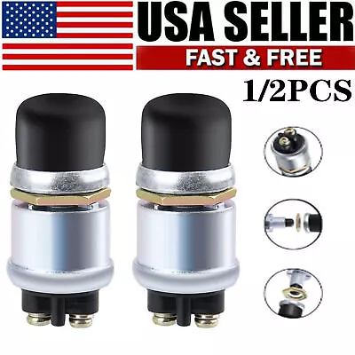 Push Button Momentary Starter 50A Ignition Switch On-Off SPST 12V DC For Marine • $9.49