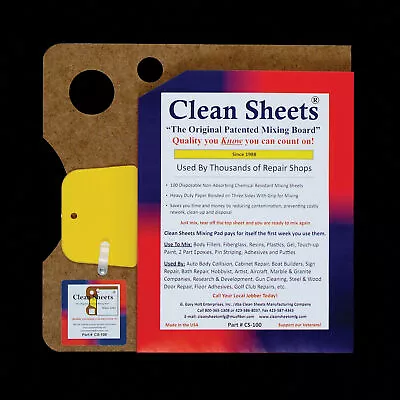 12 X 12 Disposable Paper Mixing Board CLN-CS100 • $14.93