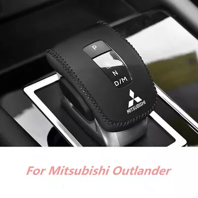 For Mitsubishi Outlander 2022 2023 Black Leather Gear Shift Knob Protector Cover • $16.99