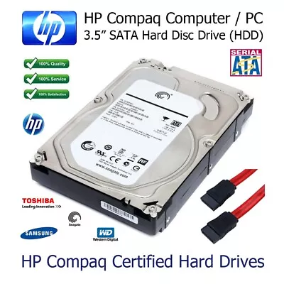 HP Pro 3300 3.5  SATA Hard Drive (HDD) Upgrade / Replacement 80GB To 2TB • £34.49