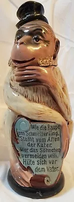 ULTRA RARE 1838-1923 German “Monkey With Top Hat” Character Stein  • $675