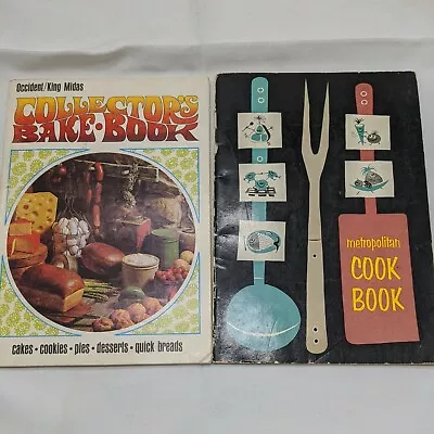 Lot Of (2) Vintage Cook Bake Books Metropolitan And Desserts 1950s  • $12.59