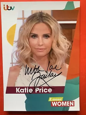 Katie Price (Loose Women) Pre-Printed Signed Cast Card • £1.99