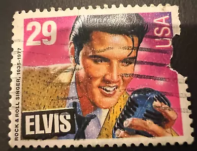 US Elvis Presley 29 Cent USED Stamp Storage Item • $6