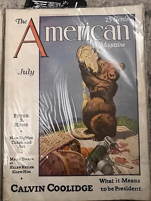 July 1929 THE AMERICAN MAGAZINE Complete Stored Plastic Sleeve • $12
