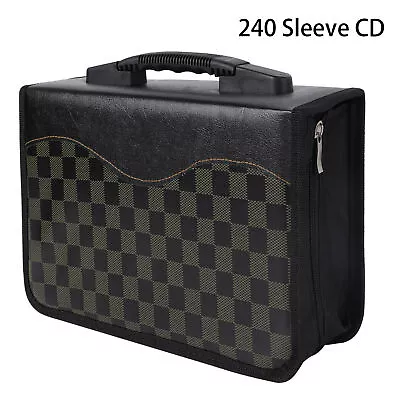 $21.99 • Buy 240 Sleeve CD DVD Blu Ray Disc Carry Case Bag Holder Wallet Storage Ring Binder