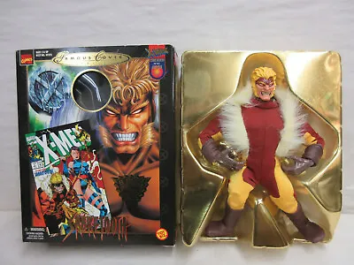 ToyBiz Marvel Famous Covers Series X-Men Sabretooth Action Figure W Original Box • $24.95