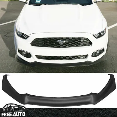 Fits 15-17 Ford Mustang Front Bumper Lip Unpainted PP Spoiler Kit Splitter • $108.99