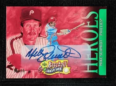 2005 Upper Deck Baseball Heroes Emerald Signatures /99 Mike Schmidt #45 Auto HOF • $83.05