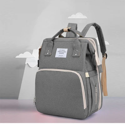 £11.95 • Buy Mummy Nappy Changing Bag With USB Charging Port Baby Diaper Pram Clips Backpack