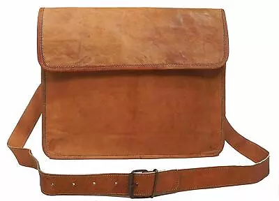 Season Sale Quality Messenger Genuine Vintage Leather Briefcase Satchel Bag • $39.20