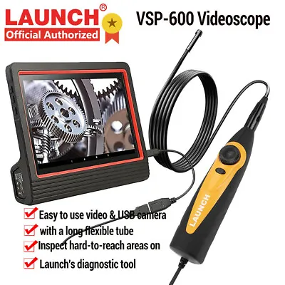 LAUNCH Videoscope VSP-600 USB Borescope HD Inspection Camera Endoscope 1280*720 • $52.99