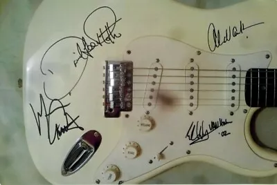 VAN HALEN X4 SIGNED GUITAR EDDIE DAVID LEE ROTH MICHAEL ANTHONY ALEX Jsa Psa Bas • $34999.99