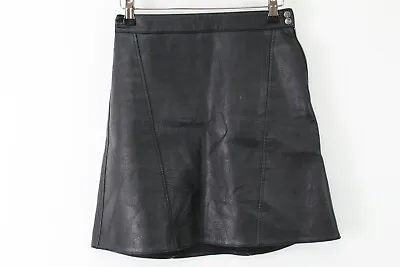 $18.66 • Buy ZARA BASIC COLLECTION Black Leather Skirt EUR XS