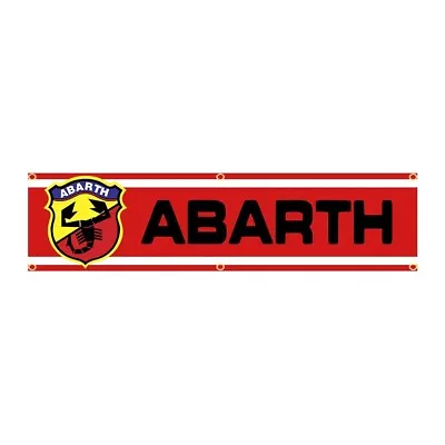 Abarth Fiat 500 Flag Banner 1.5 X 6Ft Racing • $12.89