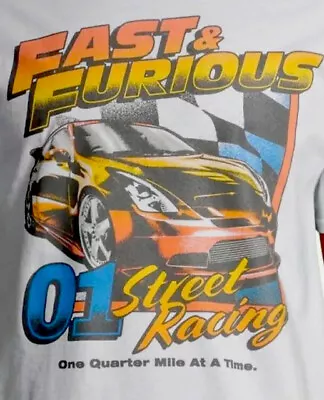 FAST & FURIOUS Movie T-Shirt M Dominic Paul Walker Vin Diesel Car Racing • $27.50