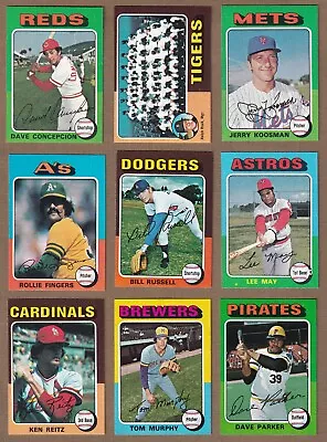 1975 Topps MINIS Baseball (1-132) * You Pick * Conditions Listed • $1