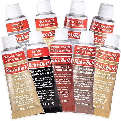 AMACO Rub N Buff Wax Metallic Finish 9 Color Kit • $39