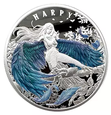 2023 Niue Haunting Harpy 1 Oz Silver Coin Holographic Enamel That Changes Color. • $116.10