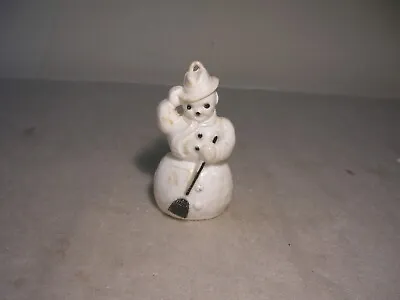 Vintage 1950s Rosbro Hard Plastic Frosty The Snowman Ornament Figure !! • $9.99