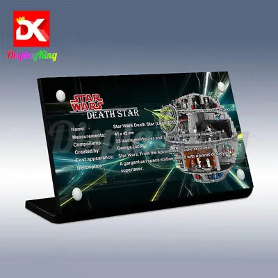 Display King - Acrylic Display Plaque  For  Lego Star Wars UCS Death Star 75159 • $26.13