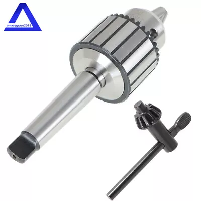 $30.16 • Buy 3/4  Heavy Duty Drill Press Chuck MT3 Taper With Chuck Key 3MT Shank New