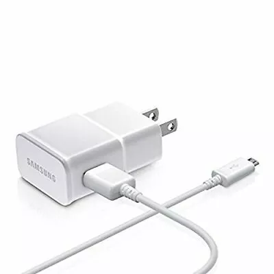 GENUINE Samsung US America Adaptive Mains Plug Charger + Micro USB Cable - NEW ! • £4.12