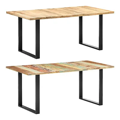 £172.99 • Buy Dining Table Solid Reclaimed/Mango Wood Desks Dinner Tables Multi Sizes VidaXL
