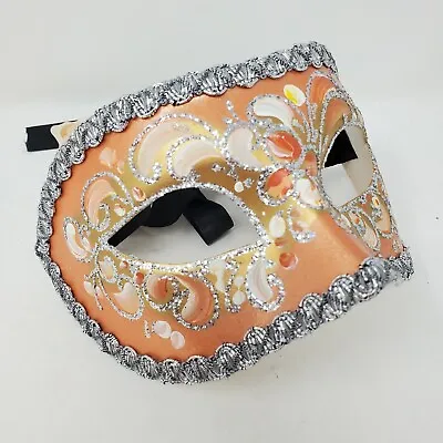 Venetian Hand Painted La Maschera Del Galeone Mask Italy Mardis Gras Masquerade • $22.22