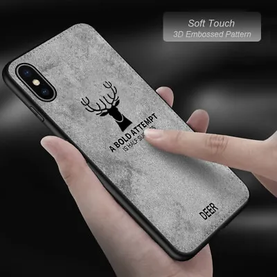 $5.37 • Buy IPhone 14 X MAX XR 8Plus 11 11 Pro SE 12 13 Max Leather Case Cover Deer Pattern