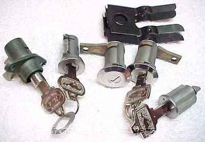 $199.99 • Buy NOS Door Ignition Trunk & Glove Lock Set With Pony Keys Mustang 1964 1965
