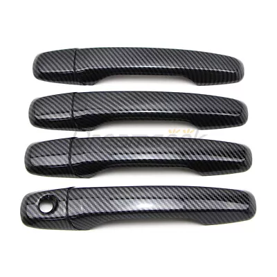 For Ford Explorer Edge 11-14 Car Exterior Door Handle Cover Carbon Fiber Style • $35.99