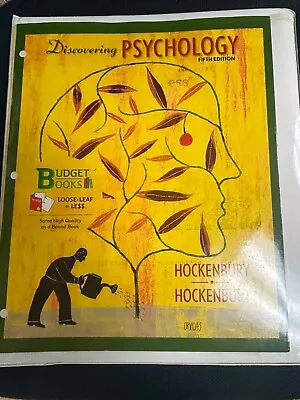 Discovering Psychology By Don H. Hockenbury; 5th Edition • $35