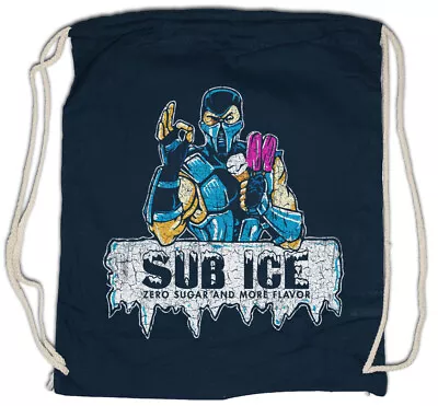 Sub Ice Drawstring Bag Mortal Fun Cream Maker Sub-Zero Kombat Gamer Gaming Game • £20.34