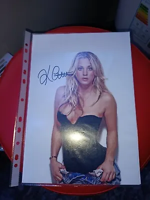 10x8 Autographed Photo Of Kaley Cuoco & CoA • £40