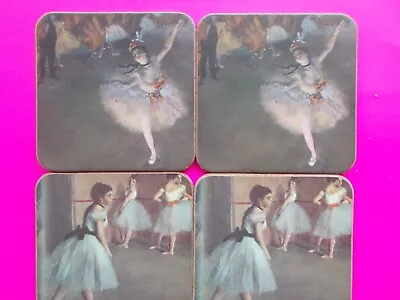 BALLET DANCER SCENES MATCHING COASTERS X 6 By PIMPERNEL **VINTAGE LIKE NEW • $28.99