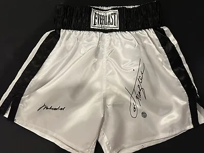 Muhammad Ali Joe Frazier Autographed Trunks. PSA / DNA Authentication. • $1400