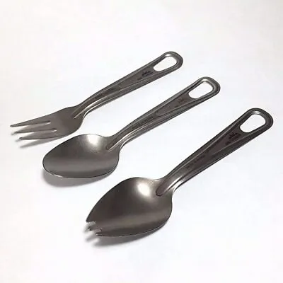 AMG Titanium Spoon Fork Chopsticks Lightweight Outdoor Camping Cookware Cutlery • $32.99