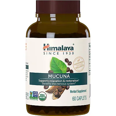 Himalaya Herbal Healthcare Organic Mucuna Nervine Tonic 60 Caplets • $19.89